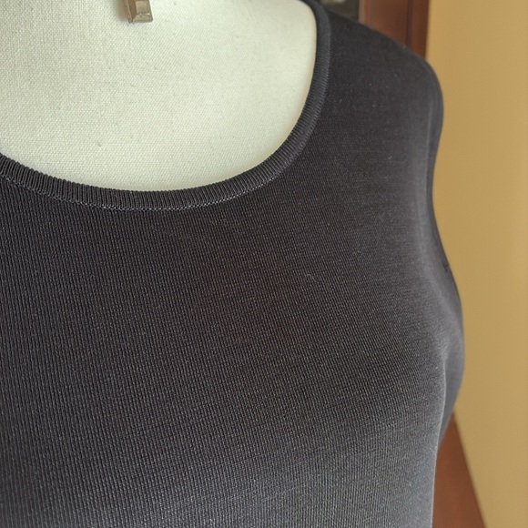 Misook Knit Black Dress M - Picture 3 of 10